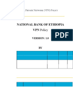 National Bank of Ethiopia VPN Policy: V P N (VPN) P