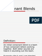 Consonant Blends