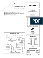 Low Power Narrowband FM If: Semiconductor Technical Data