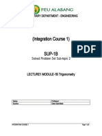 (Integration Course 1) SUP-1B: Solved Problem Set Sub-Topic 2