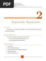 Separable Equations