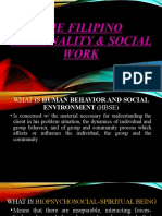 The Filipino Personality & Social Work