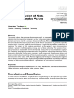 The Constitution of Non-Monetary Surplus Values: Gunther Teubner Goethe University Frankfurt, Germany