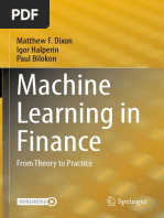 Machine Learning in Finance: Matthew F. Dixon Igor Halperin Paul Bilokon