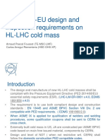 PED 2014-EU Design and Inspection Requirements On HL-LHC Cold Mass