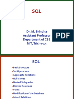 Dr. M. Brindha Assistant Professor Department of CSE NIT, Trichy-15