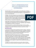 Gerencia y Administración Aplicado A La Disciplina de Enfermería