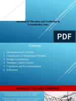 Mechanical Vibration and Oscillation in Transmission Lines