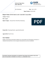 DDGS Listed On The Controlled Commodities Bangkok Thailand 07-09-2020