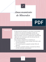 Almacenamiento de Minerales