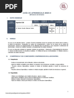 Guia de Aprendizaje Análisis Estructural I 2020 USMP PDF