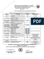 Cronograma Plan Educativo