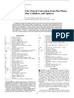 Analytical Method For Forced Convection From Flat Plates, Circular Cylinders, and Spheres