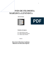 Lecciones de Filosofía Marxista Leninista Tomo 1