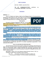 Petitioner vs. vs. Respondent: First Division