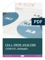 Cia 1-Swot Analysis: Company - Mcdonald'S