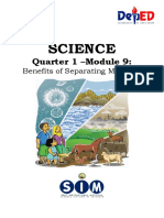 SCIENCE6 - Q1 - MOD9 - Benefits of Separating Mixtures