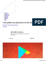 Cómo Publicar Una Aplicación en La Play Store PDF