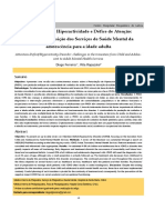 Perturbação de Hiperactividade e Défice de Atenção: Desafios Na Transição Dos Serviços de Saúde Mental Da Adolescência para A Idade Adulta