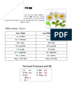 Verb To BE: Full Form Contracted Form