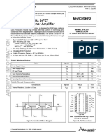 921 MHZ - 960 MHZ Sifet RF Integrated Power Amplifier: Mhvic910Hr2