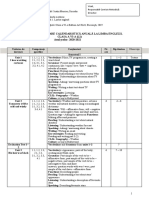 Planificare Calendaristică Anuală La Limba Engleză. Clasa A Vi-A (L1) Anul Școlar: 2020-2021