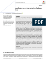 1 - 01 - 2020 - Low Power and Area Efficient Error Tolerant Adder For Image Processing Application