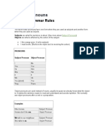 Object Pronouns: English Grammar Rules