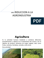 Int A La Agroindustria