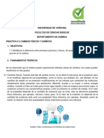 Practica #5 Cambios Fisicos y Químicos