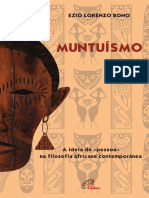 Muntuísmo. A Ideia de Pessoa Na Filosofia Africana Contemporanea PDF