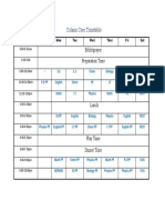 Colaun Csec Timetable: Bible/prayer Preparation Time