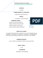 Informe de Control Interno de Una Empresa.