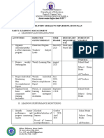 Learning Delivery Modality Implementation Plan Part I: Learning Management