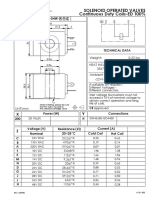 Solenoid Operated Valves Continuous Duty Coils-ED 100%: EC-04W-X-Y-Z