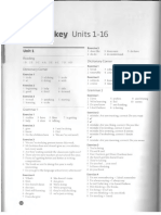 Answer Key: Units 1-16