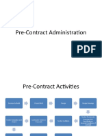 Pre-Contract Administration 1 (S)