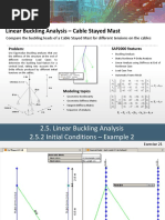 Exercise 21: Linear Buckling Analysis - Cable Stayed Mast