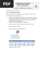 Taller Estructura de La Materia Grado 10