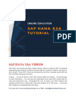 Sap Hana Xsa Tutorial