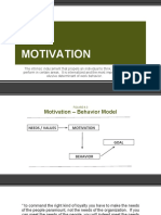 Motivation Training Appraisal and Benefits