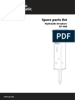 Spare Parts List: Hydraulic Breakers CP 300