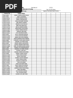 Department of Engineering: 2019-2020 1ST Sem Student Name Construction Materials & Testing CE 401