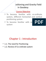 Geodetic Positioning and Gravity Field in Geodesy: Course Objective