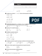 Ficha de Trabalho 04 - 10 Ano - Algebra