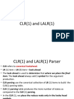 CLR (1) LALR (1) Parsing