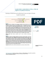 Significados de La Paternidad y Maternidad en Niños y Niñas de Hogares Con Jefatura Femenina