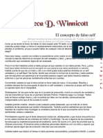 Winnicott - El Concepto de Falso Self (Borrador Inconcluso)