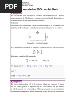 Aplicaiones de E.D.O. - Matlab - (Tarqui)