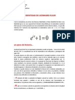 La Identidad de Euler